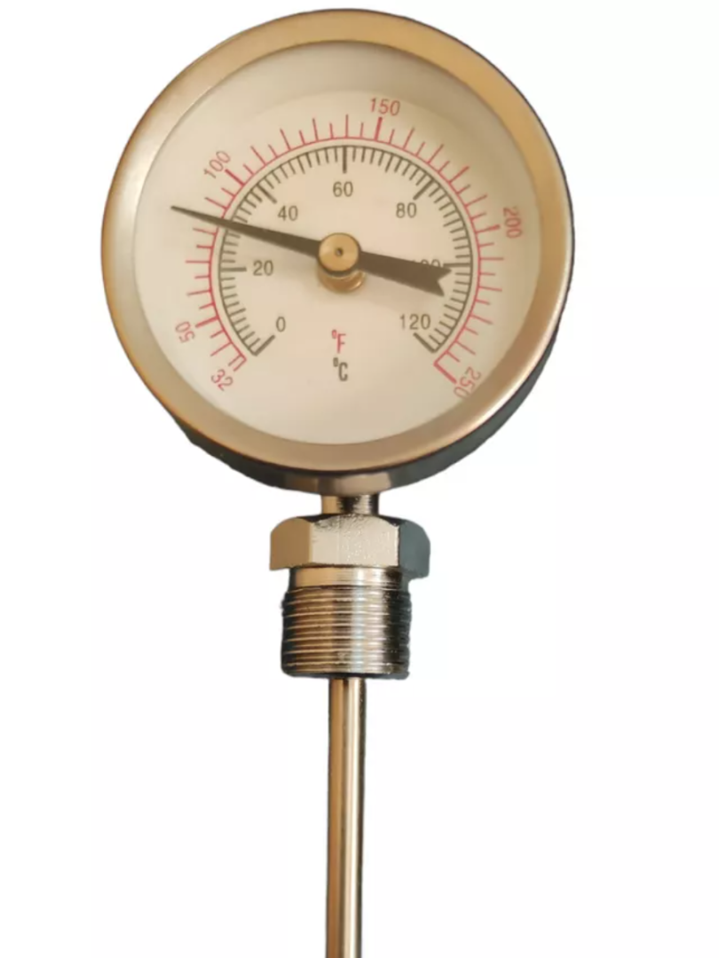 Термометр биметаллический радиальный (0..+ 120 °С, 32..+250 °F)