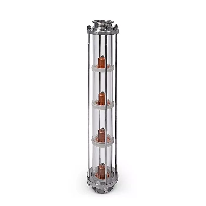 Колпачковая колонна медная 4 этажа кламп2'