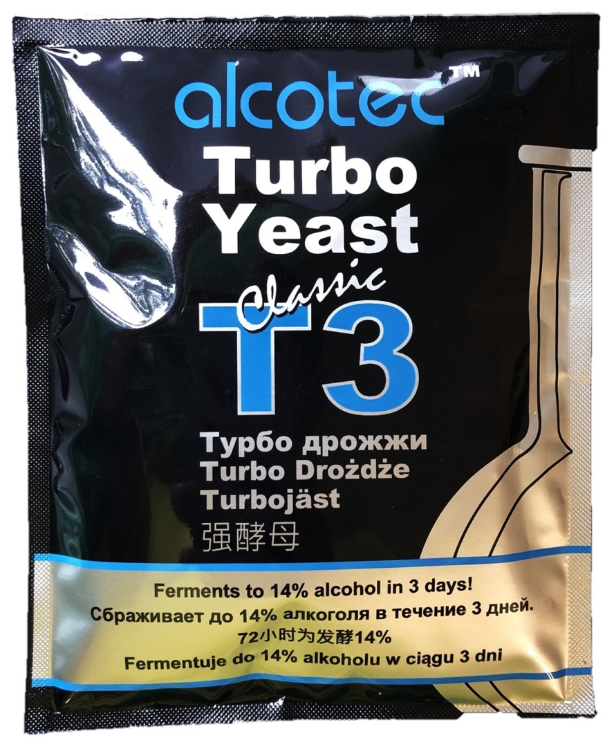 Спиртовые дрожжи Alcotec 'Turbo3', 120г